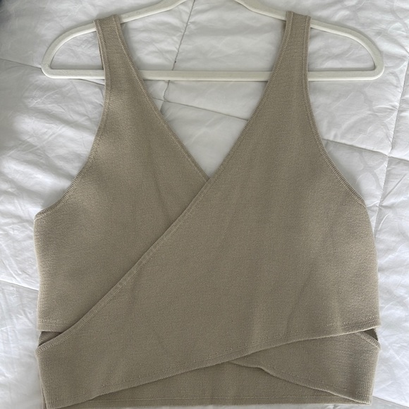 Abercrombie & Fitch Tops - Abercrombie and Fitch wrap sweater tank top